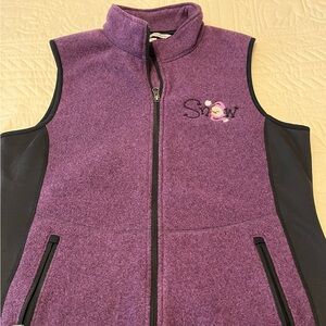 Women's Holiday/Winter Embroidered Fleece Vest